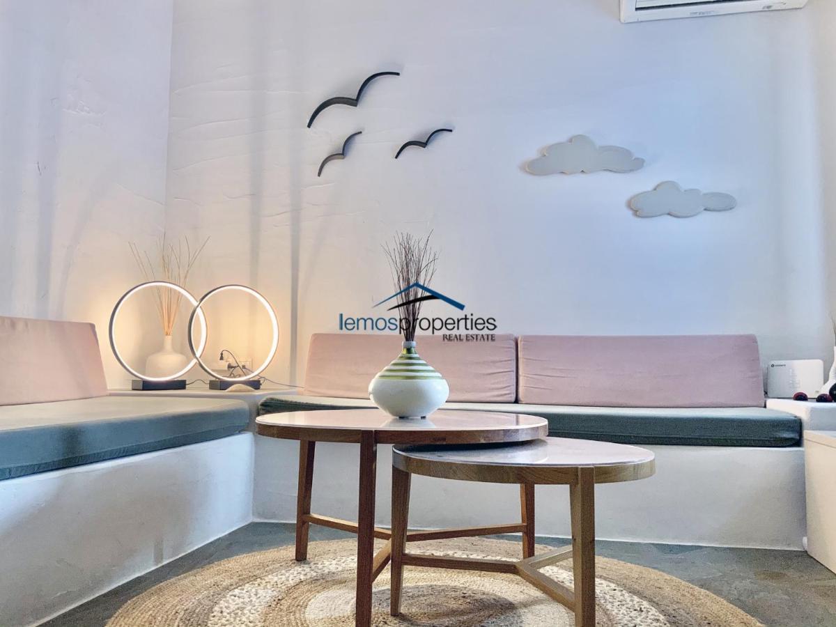 Aqua Blue, Only 100 Meters From The Beach Of Gialiskari Ioulis Eksteriør bilde